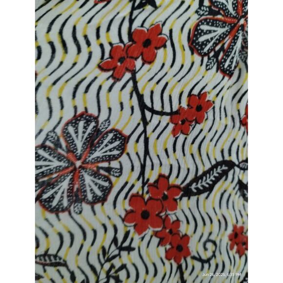 Roaman's Women's Size 28W Crepe Floral Button Down Bohemian Beachy Rayon Dress - Picture 10 of 11